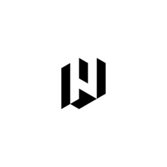 LV geometric and futuristic concept high quality logo design