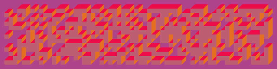 Implementation of Edward Zajec’s “Il Cubo” from 1971. Essentially a Truchet tile set of 8 tiles and rules for placement art illustration