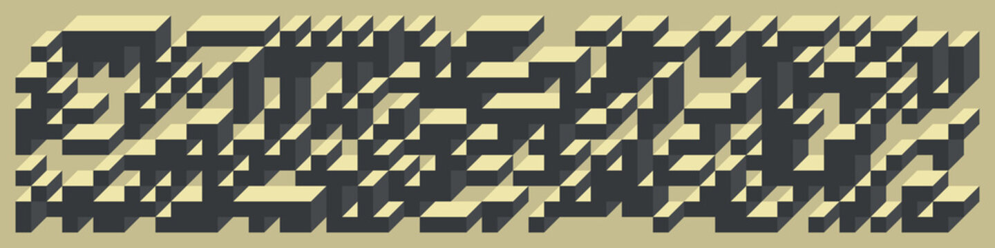 Implementation of Edward Zajec&rsquo;s &ldquo;Il Cubo&rdquo; from 1971. Essentially a Truchet tile set of 8 tiles and rules for placement art illustration
