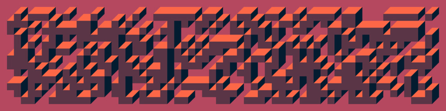 Implementation of Edward Zajec&rsquo;s &ldquo;Il Cubo&rdquo; from 1971. Essentially a Truchet tile set of 8 tiles and rules for placement art illustration