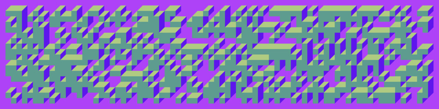 Implementation of Edward Zajec&rsquo;s &ldquo;Il Cubo&rdquo; from 1971. Essentially a Truchet tile set of 8 tiles and rules for placement art illustration