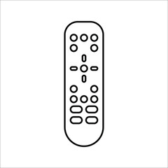 Remote icon. Thin linear remote outline icon from smart house collection isolated on white background