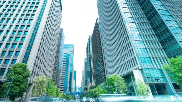 東京ビジネス街　タイムラプス