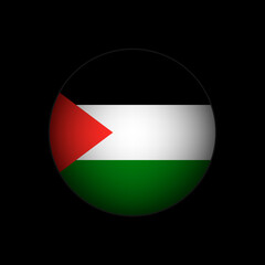 Country Palestine. Palestine flag. Vector illustration.