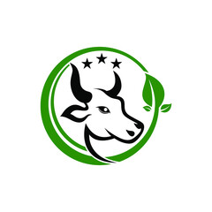 Cow Logo can be use for icon, sign, logo and etc