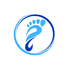 Foot Logo can be use for icon, sign, logo and etc