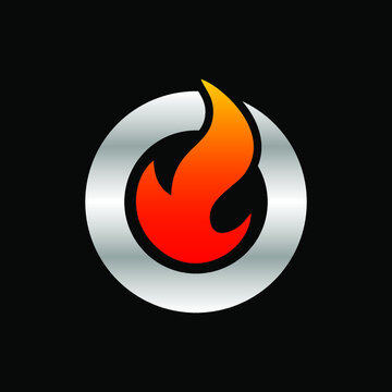 Elegant fire Logo can be use for logo, icon, sign and etc