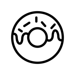 Doughnut Icon Vector Design Template.
