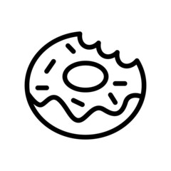 Doughnut Icon Vector Design Template.