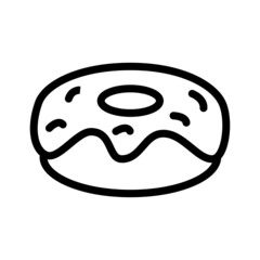 Doughnut Icon Vector Design Template.