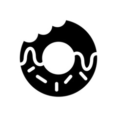Doughnut Icon Vector Design Template.