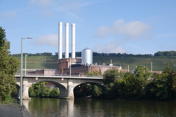Heizkraftwerk bei Wuerzburg