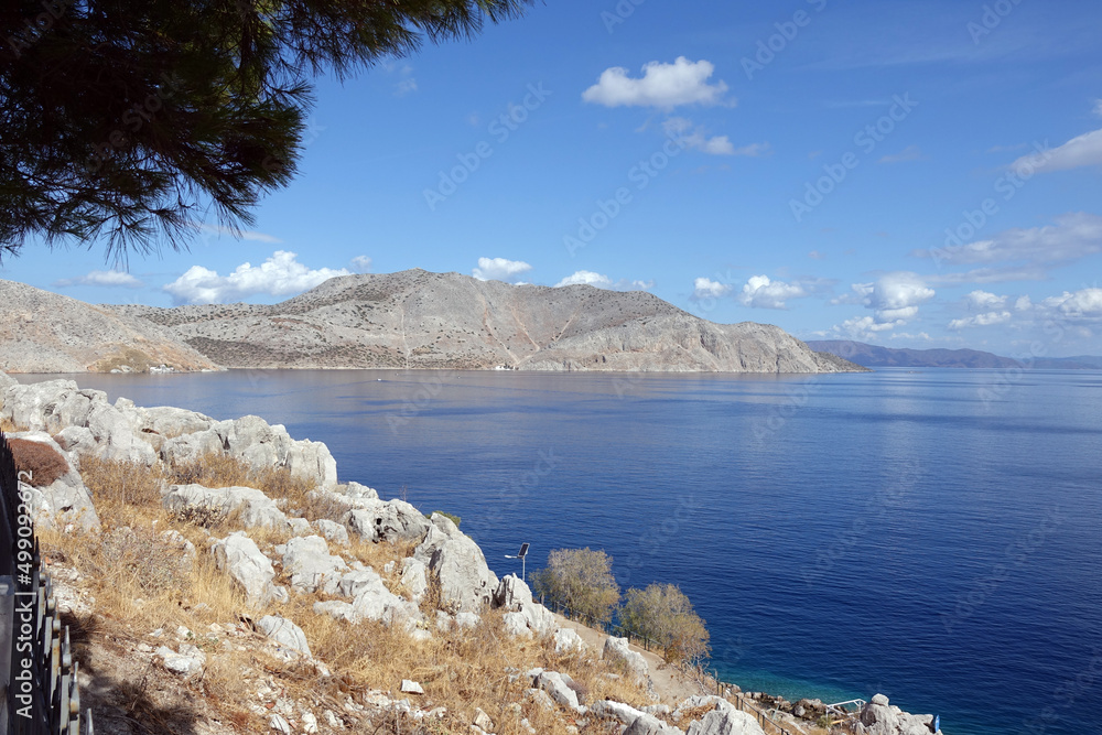 Poster Küste von Symi