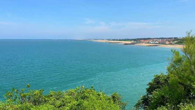 Sables d'Or and Chambre d'Amour beaches in Anglet, France