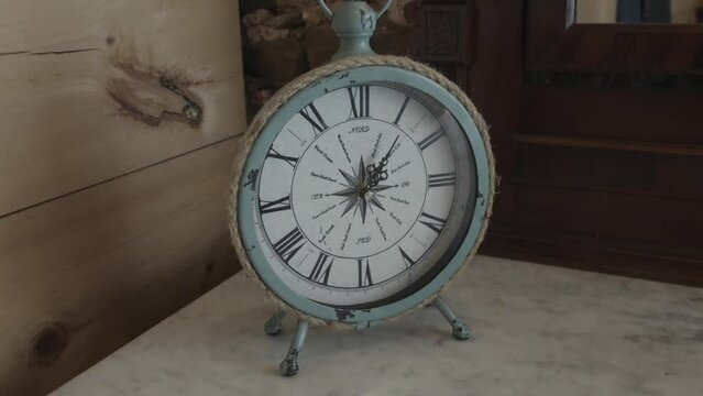 Rustic clock, wedding celebration cached moments.