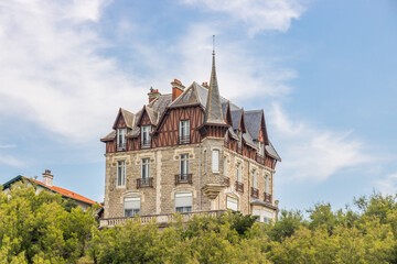 Old luxury villa in Biarritz, France
