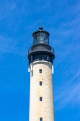 Fototapeta na wymiar Biarritz lighthouse on a summer day in France