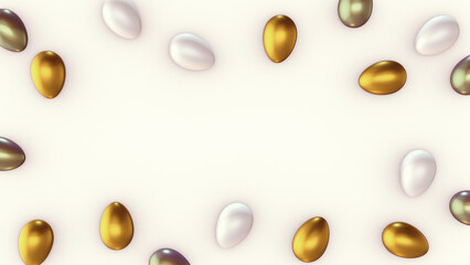 Happy Easter background with copy space