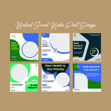 medical social media post design