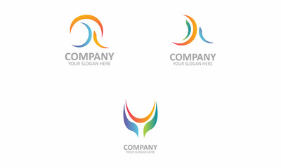 AAU Business set letter logo design