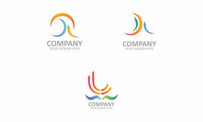 AAU Business set letter logo design