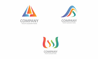 Obraz premium Creative AAW logo design