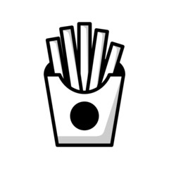 French Friesh Icon Vector Design Template.