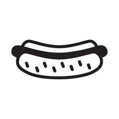 Hotdog Icon Vector On Trendy Design.