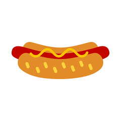 Hotdog Icon Vector On Trendy Design.