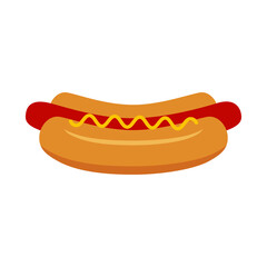 Hotdog Icon Vector On Trendy Design.