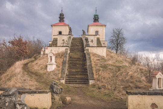Czech famou church near Ustek city.