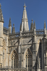 Fototapeta premium details of the Church of Santa Maria da Vitória in the Batalha Monastery in Batalha, Portugal