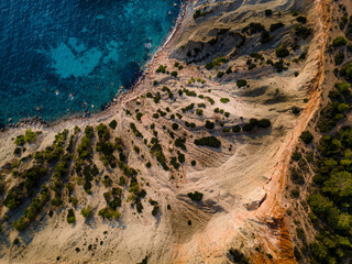 Nature landscape in Ibiza, Spain