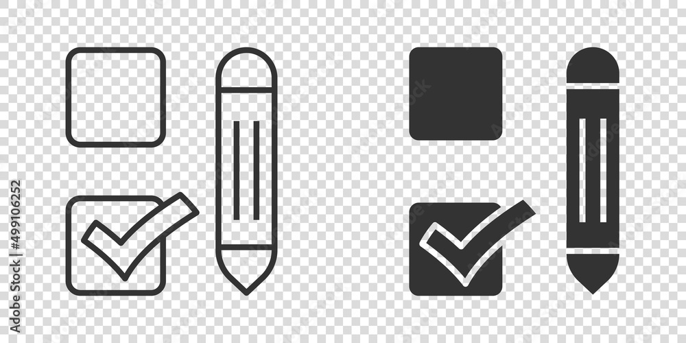 Poster checklist document icon in flat style. survey vector illustration on white isolated background. chec