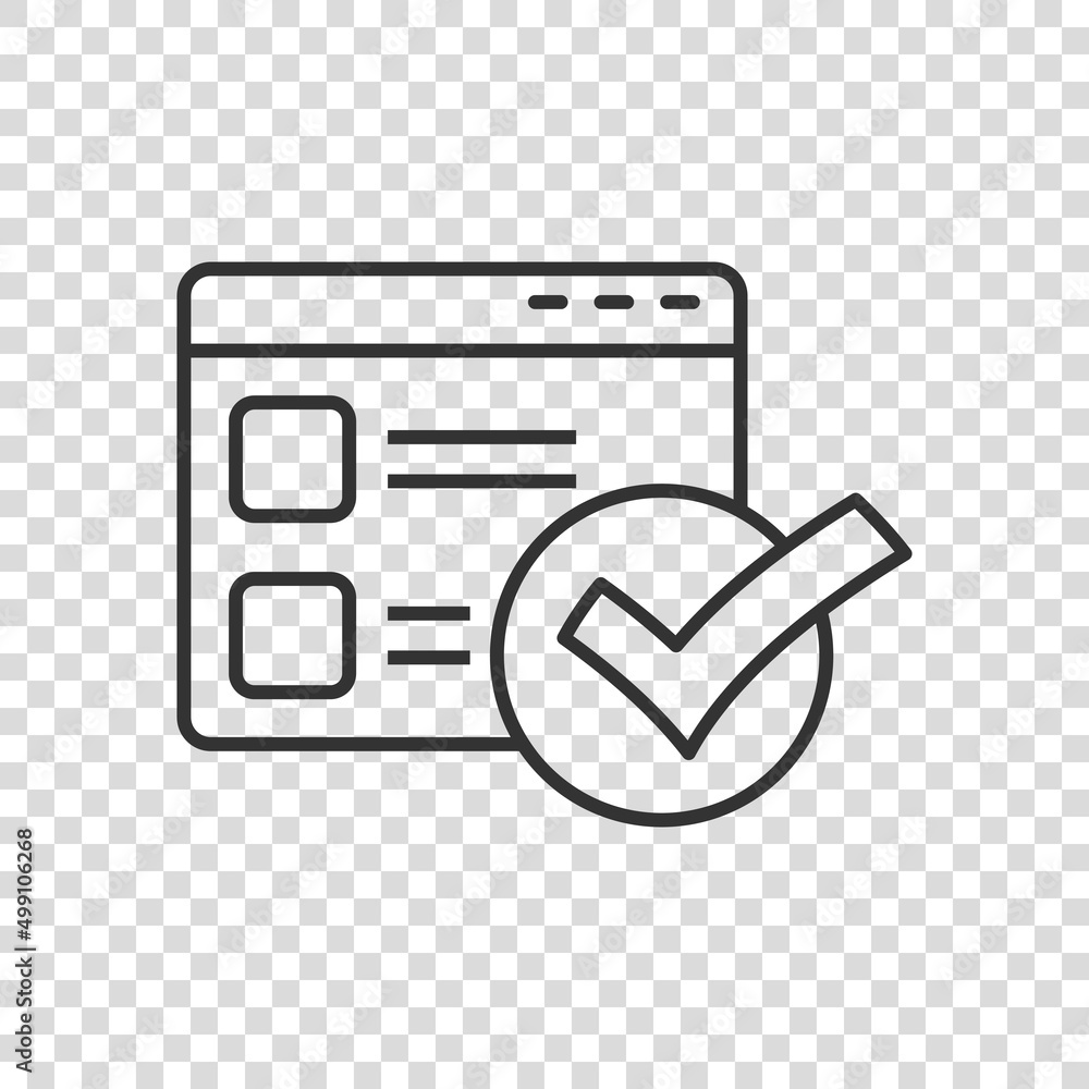 Poster to do list icon in flat style. document checklist vector illustration on white isolated background. 