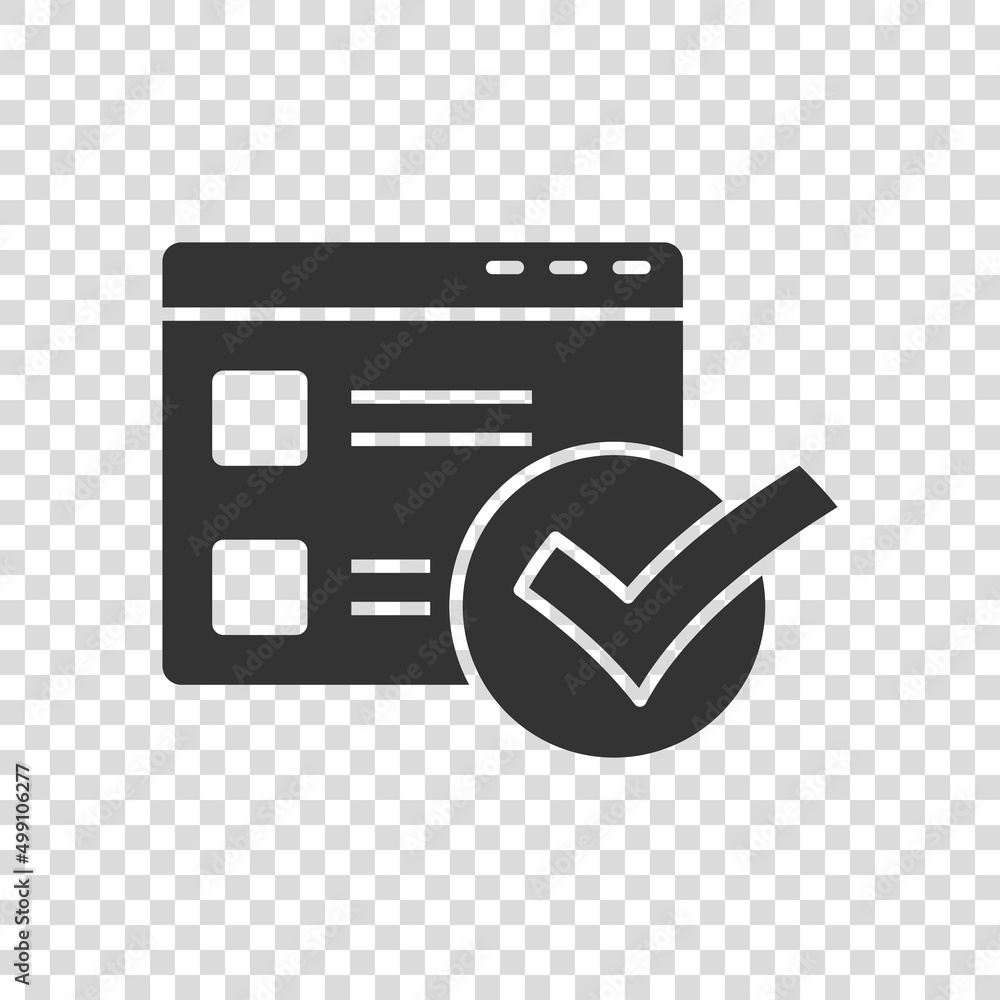 Poster to do list icon in flat style. document checklist vector illustration on white isolated background. 
