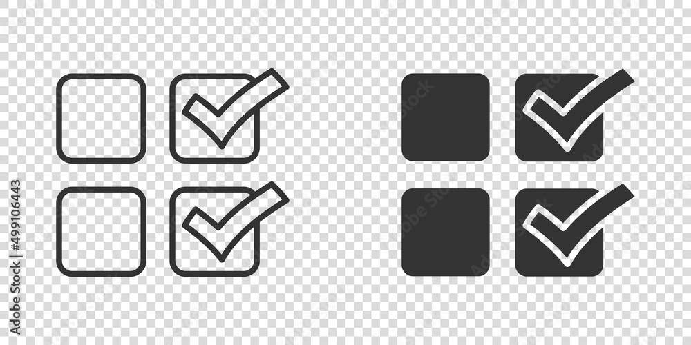 Poster checklist document icon in flat style. survey vector illustration on white isolated background. chec