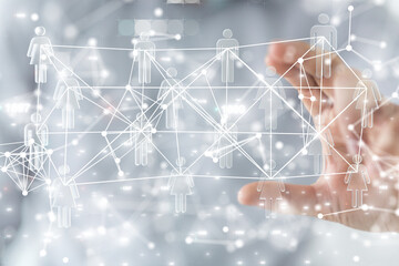 Global network. Blockchain. 3D illustration. Neural networks and artificial intelligence. Abstract