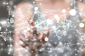 conference Digital Network and data concept 3d