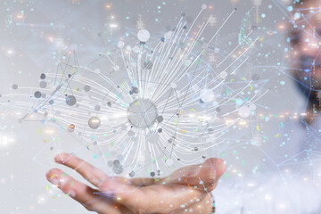 Business intelligence analyst dashboard on virtual