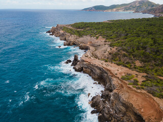 Nature landscape in Ibiza, Spain