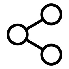 Share Flat Icon Isolated On White Background