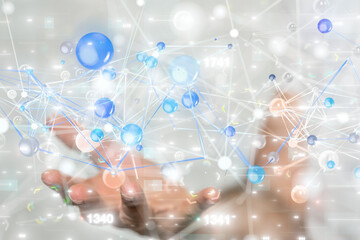 conference Digital Network and data concept 3d