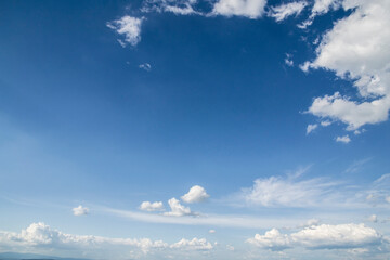 blue sky and clouds on cloudscape