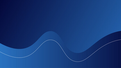 Abstract blue background and curve shape, background with copy space for design, vector.