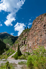 mountain landscape with sky