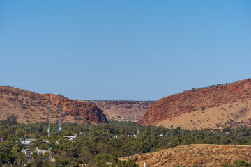 Fototapeta na wymiar Alice Springs Heavy Tree Gap. Central Australia.