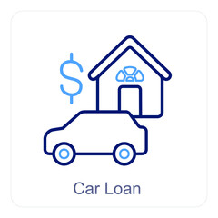 Obraz premium Car Home loan