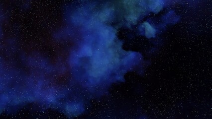 Blue Nebula space background