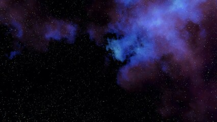 Blue Nebula space background